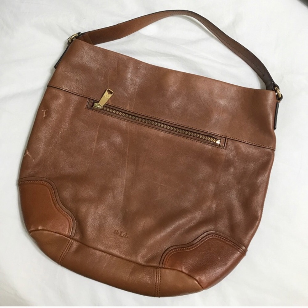 Ralph Lauren Brown Leather Purse